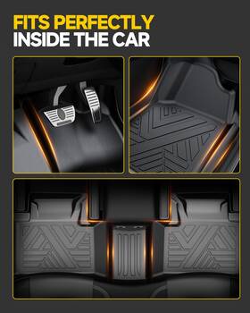 Car116742 Viwik Floor Mats Liner All Weather/season Rubber Tpe For 2020 2021-2025 Ford Escape