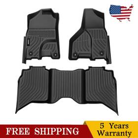 Dz2b56471 Viwik Floor Mats For Dodge Ram 1500 2013 2014 2015 2016 2017 2018 Crew Cab All Weather