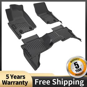 Dzfv25648 Viwik Floor Mats For Toyota Tacoma Double Cab 2024 All Weather Tpe Rubber Liners