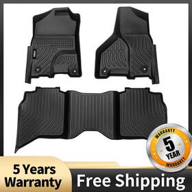 Fsdbe26482 Viwik Floor Mats For Ram 1500/2500/ 3500 Crew Cab 2013-2018 1500 Classic Tpe Black