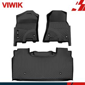 Gon15992 Viwik Floor Mats For 2019-2024 Ram 1500 New Body Crew Cab All Weather Protection