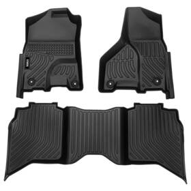Tho658583 Viwik For 09-18 Dodge Ram 1500 Crew Cab All Weather Floor Mats Full Set Liners