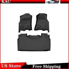 Top058244 Viwik Floor Mats For Dodge Ram 1500 2019-2024 Crew Cab Rubber 3d Liner Protection