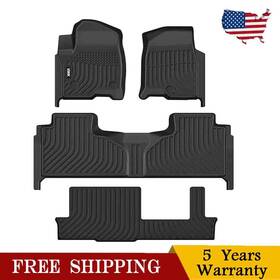 Viw543319 Viwik Floor Mats For Chevrolet Tahoe 8 Seat Bench Seating 2021-2024 Rubber Liners