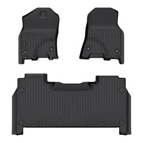 Vk3ffm22200 Viwik Floor Mats 3pcs High Quality For 2019-2020 Dodge Ram 1500 Crew Cab All Weather