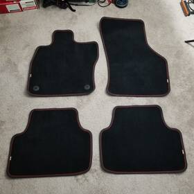 Volkswagen 17b863011e Mk7 Vw Jetta Gli Carpet Floor Mats Black Red Piping Oem 2019-2024