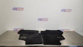 222.vw1587 Volkswagen 1987 Vanagon Front Floor Mat Set Pair Black Carpet