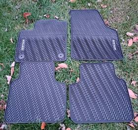 3cm-061-530-82v Volkswagen 2019-2014 Vw Atlas Sport Black Rubber All Season Floor Mats
