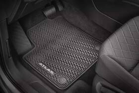 3cn-061-550-a-041 Volkswagen 2018-2019 Atlas Monster Mats Captain Chairs Black Oem 3cn-061-550-a-0
