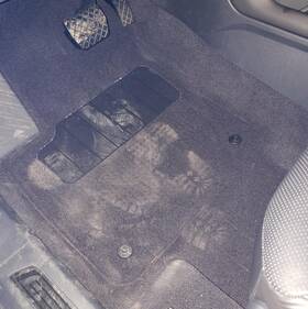 3cn863103hjb1 Volkswagen 2024 Atlas Cross Sport Interior Floor Carpet Black Ww 4 Door 3 Piece