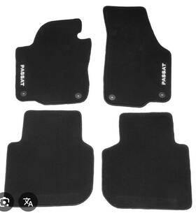 561.061.370.b.oem Volkswagen Passat Carpet Car Mats 4 Pc Black Year 2012-2019