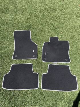 5g1-061-325-041 Volkswagen Used Oem Vw Golf R Model 2015-2021 Floor Mats With Black Silver Trim 4