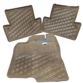 30660720 Volvo S60 S80 01-09 Oem All Weather Tan Rubber Floor Mats - 3 Pc Driver 2 Rear