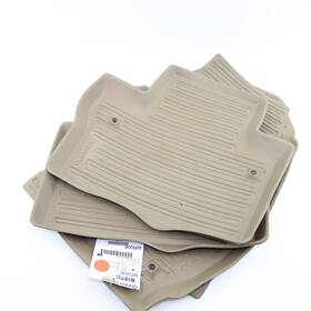 39807571 Volvo Set Of 4 Oem Tan Rubber Floor Mats Fits S80 V70 Xc70 08-16