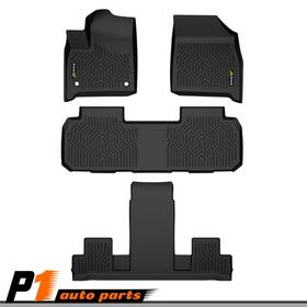 Zp032602 Vr Auto Parts Fit For 18-24 Chevy Traverse 7-seat 3d Floor Mats All Weather Carpets Liners Tpe
