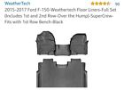 W345-w346 Weathertech Floor Mats For Ford Crew Cab Black