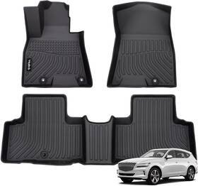 Gv80 Wailtnb 758347124810 Fits 21-24 Genesis All Weather 3d Molded Floor Mats Front Rear Carpets Tpe
