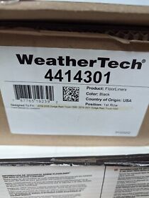 4414301 Weather Tech 1st Row Floor Mat 2019-2021 Ram 1500 Quad Cab