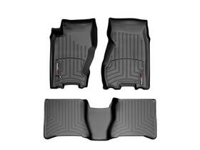 44052-1-2 Weathertech Floorliner For 1999-2004 Jeep Grand Cherokee - 1st And 2nd Row Black