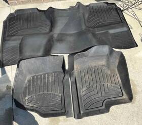44066-1-9 Weathertech Weather Tech Floor Mats Front And Rear 07-13 Chevy Silverado 1500