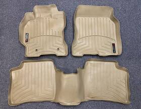 44085-1-2 Weathertech Liners Floor Mats 2004 - 2009 Toyota Prius 1st / 2nd Row Tan
