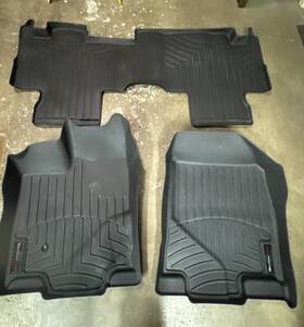 441101-4410002 Weathertech Floorliner Floor Mats For Ford Edge 2007-2010 1st 2nd Row Black