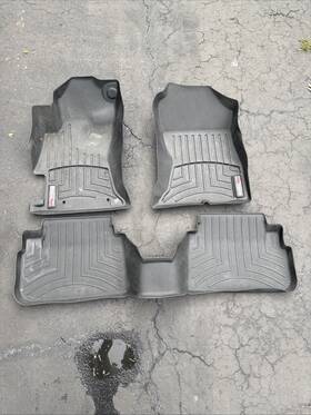 441107-1-2im Weathertech Floorliner Hp For Subaru Crosstrek / Impreza -1st And 2nd Row Black
