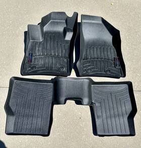 441205-1-2 Weathertech Floor Mats 2019 Jeep Compass Part #441205-1-2 / 3 Black