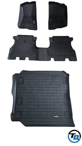 441313-1-2 Weathertech Floorliner For 2023-2025 Jeep Wrangler 4-door Complete Set