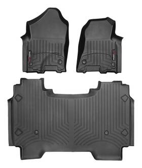 441428-1-2 Weathertech Floorliner For 2019-2024 Ram 1500 - 1st And 2nd Row Black