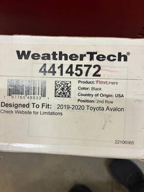 4414572 Weathertech Floor Mats