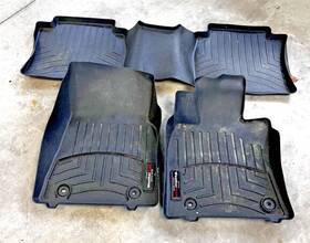 441496-1-3 Weathertech Floor Liners Mats 2019-2025 Lexus Es Hybrid Black 1st And 2nd Row