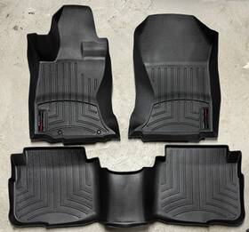 441583-1-2 Weathertech Floorliner Mats For Subaru Legacy/outback 20-23 1st And 2nd Row Black