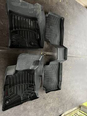 441590-1-2 Weathertech Floorliner Mats For 2020-2022 Lincoln Corsair - 1st And 2nd Row Black
