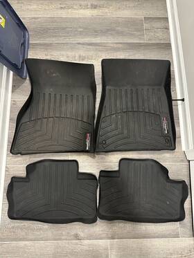 44203-1-2 Weathertech Floorliner Floor Mats 2006-2013 Lexus Is Is300 Full Set Black Used