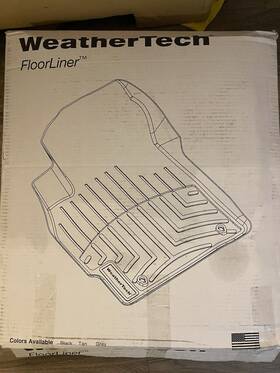 442071 Weathertech Weather Tek Laser Cut Black Front Floor For 2007-12 Lexus Ls