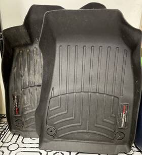 442191 Weathertech Liners Floor Mats 2007 - 2011 Audi A6 / S6 1st Row Black