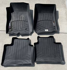 44225-1-2 Weathertech 2008-2009 Pontiac G8 Custom Floorliners- 1st And 2nd Row Black