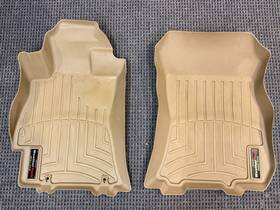 442591 Weathertech Liners Floor Mats 2010 - 2014 Subaru Legacy / Outback 1st Row Tan