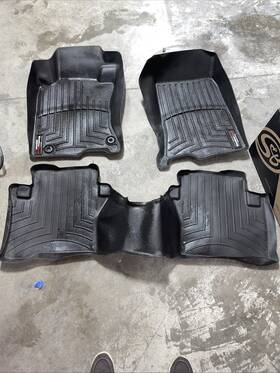 44288-1-2 Weathertech Floorliner For 2010-2015 Honda Crosstour - 1st And 2nd Row Black