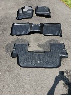 44359-1-4-3 Weathertech Floorliner For 2011-2014 Ford Explorer - Full Set Black Free Ship