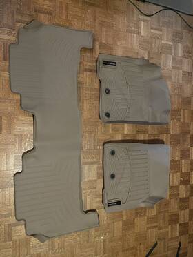 444231-441572 Weathertech Floor Mat Floorliner For Lx 570/land Cruiser - 1st And 2nd Row Tan