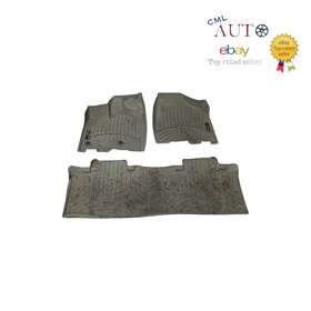 444751-443002-40552 Weathertech 2013-2020 Toyota Sienna Floorliner Rubber Mats 1st And 2nd Row Gray