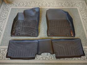 44484-1-2 Weathertech Custom Fit Floorliners For 2011-2017 Lexus Ct - 1st And 2nd Row Black