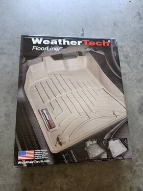 445841 Weathertech Custom Fit Floorliner Black New Front Row Ford Super Duty
