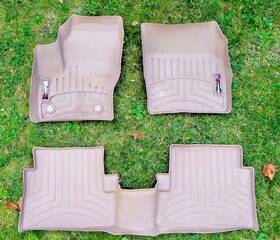 44591-44592 Weathertech Liners Floor Mats Tan Escape / C-max Mkc - 1st Row And 2nd