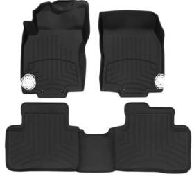 446301im Weathertech Floormat Hp For 2014-2020 Nissan Rogue - 1st Row 2nd Black