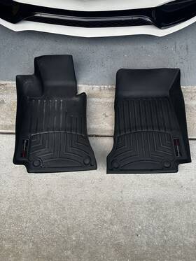 44676-1-3 Weathertech 2017-2020 Mercedes-benz Amg C 63 Floorliner Floor Mats Front Set