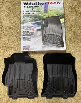 447081 Weathertech 15-19 Legacy Outback All Weather Liner Tray Mats Black Genuine New