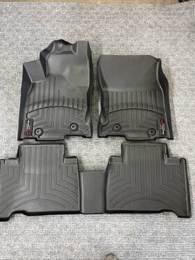 44749-1-2 Weathertech Floorliner For 2015-2021 Lexus Nx Hybrid - 1st And 2nd Row Black